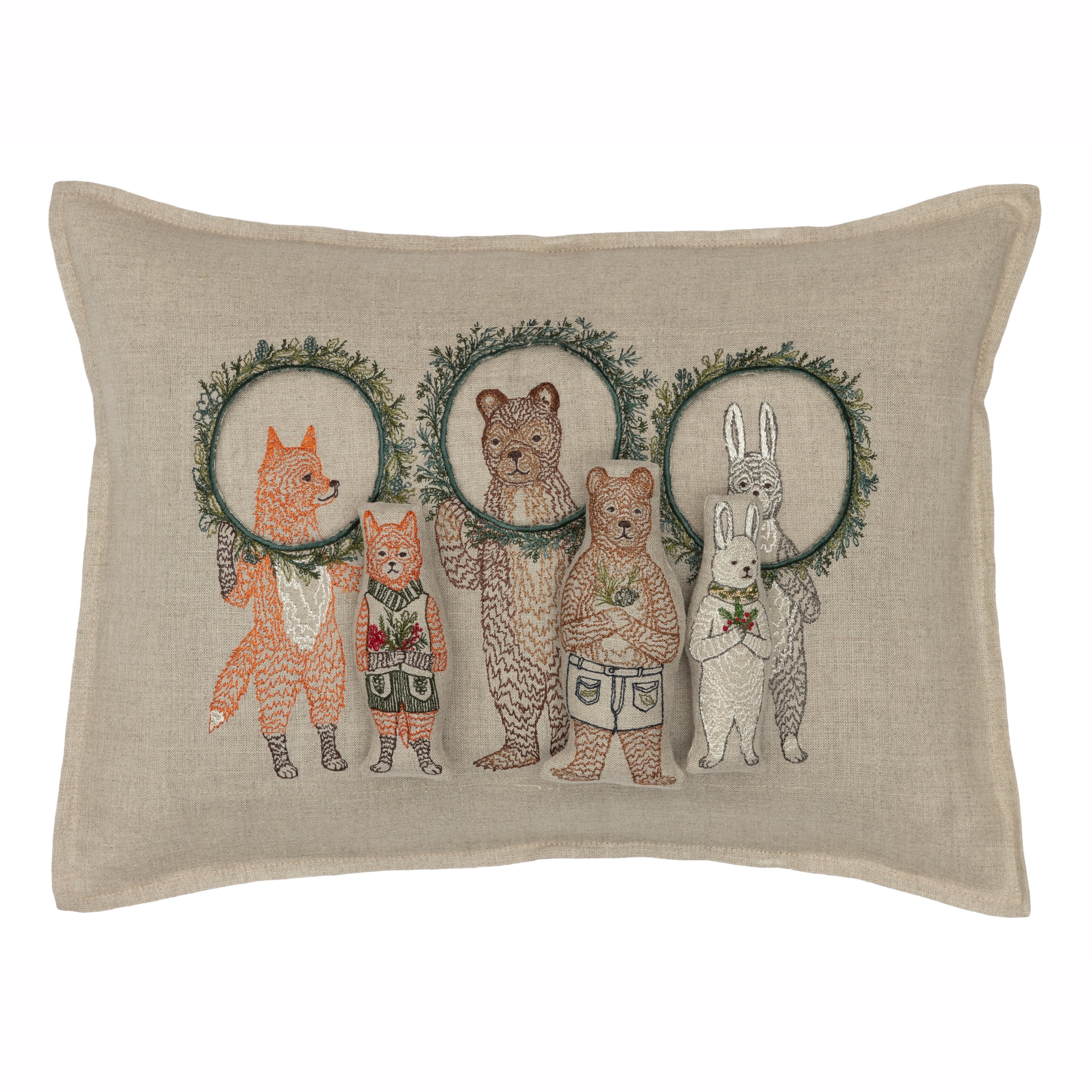 Christmas Wreath Pocket Pillow