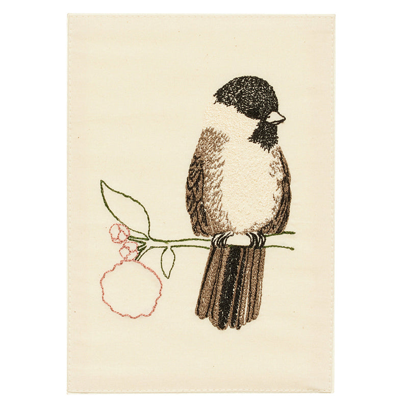Chickadee Embroidered Card