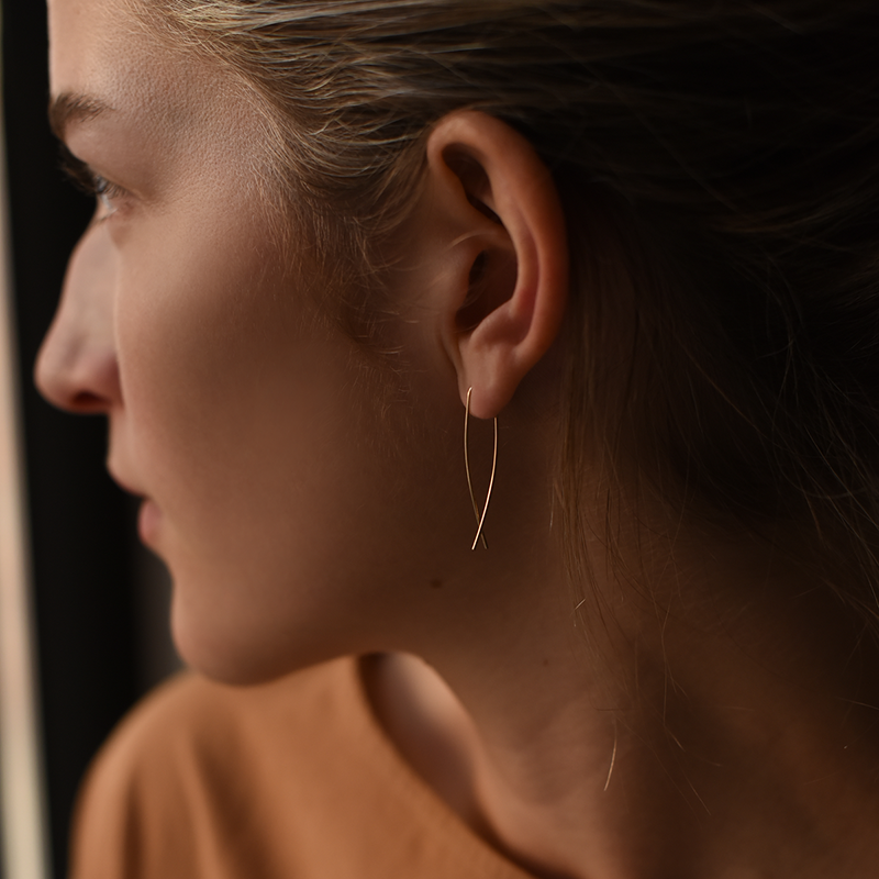 Long Small Fish Threader Gold Filled