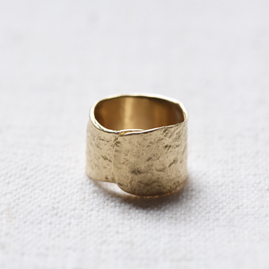 Textured Wrap Ring (Brass)