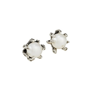 Claw Studs with Freshwater Pearls - KESTREL