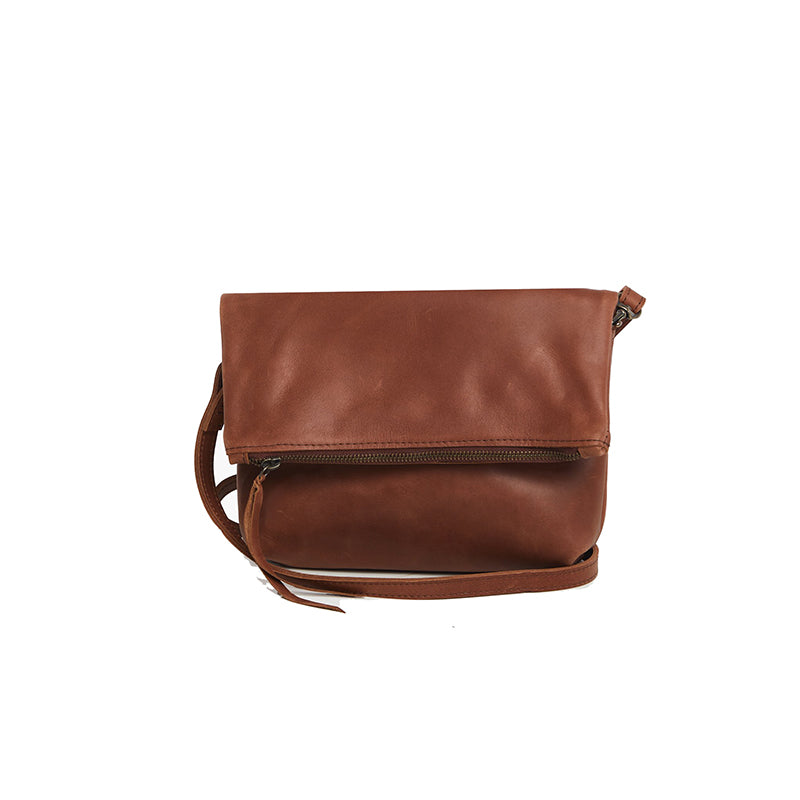 Emnet Foldover Crossbody Bag - Whiskey