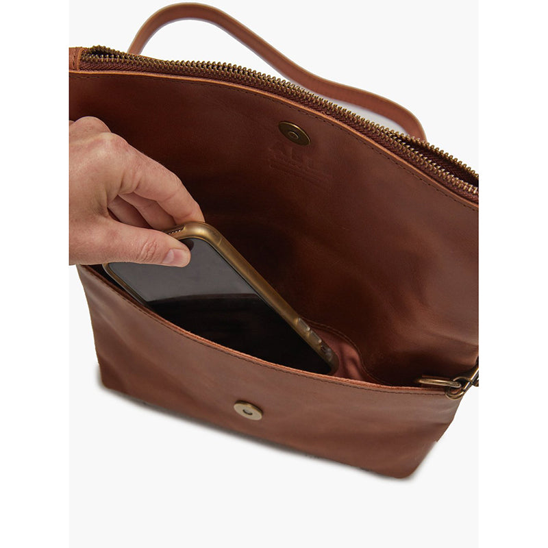 Emnet Foldover Crossbody Bag - Whiskey