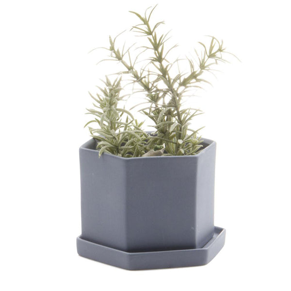 Hex Planter (Blue Grey) - KESTREL