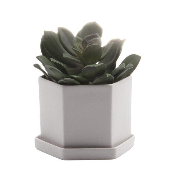 Hex Planter (Light Grey) - KESTREL