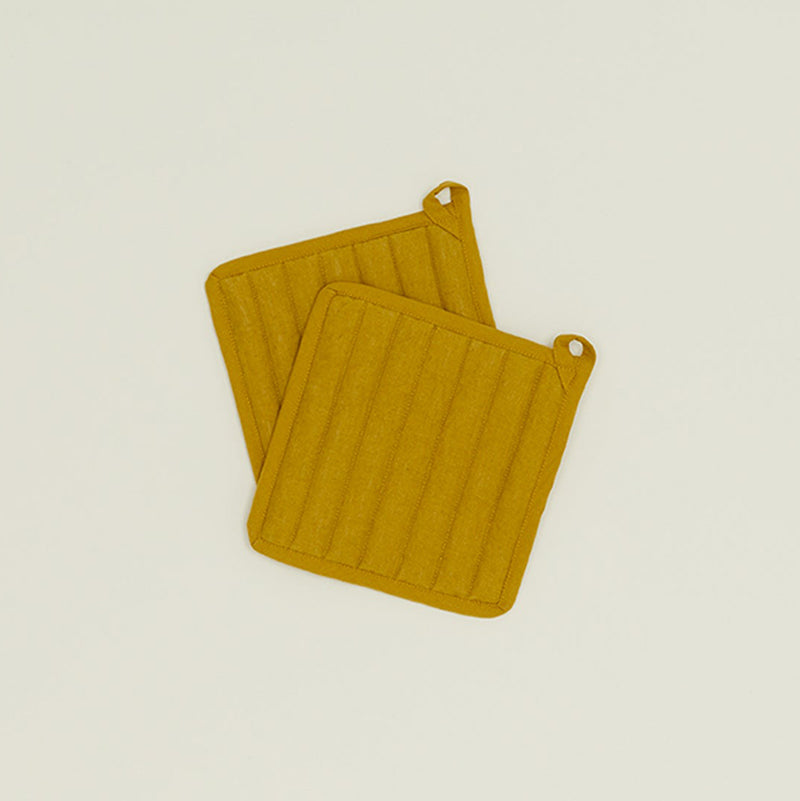 Linen Pot Holder Set of 2