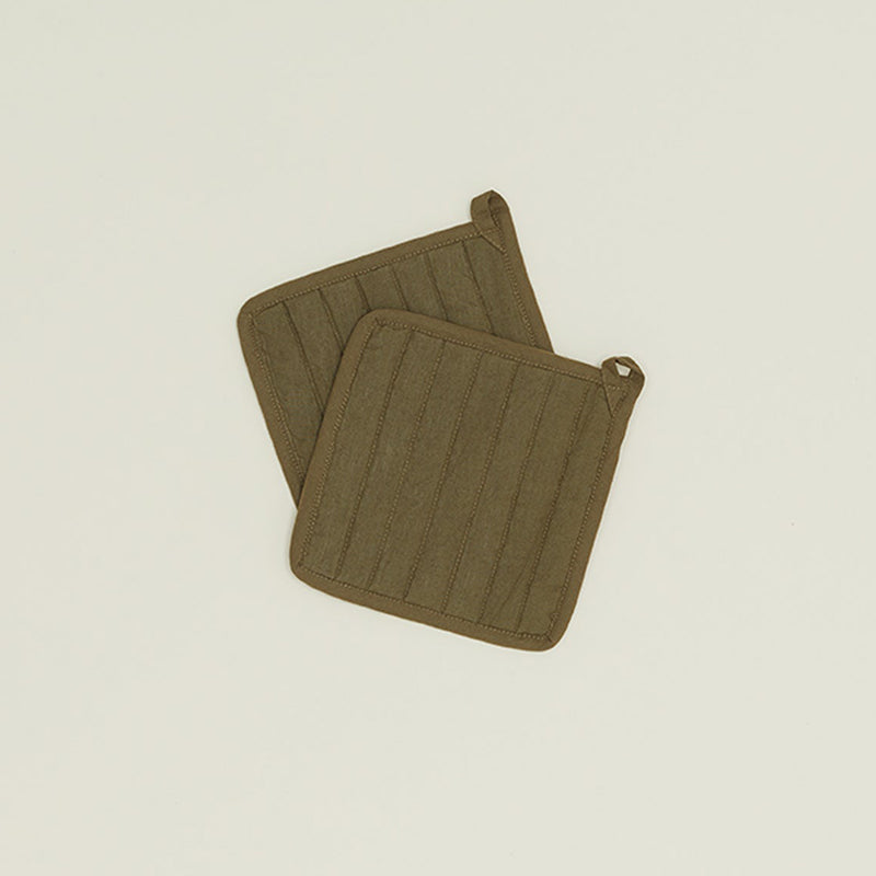 Linen Pot Holder Set of 2