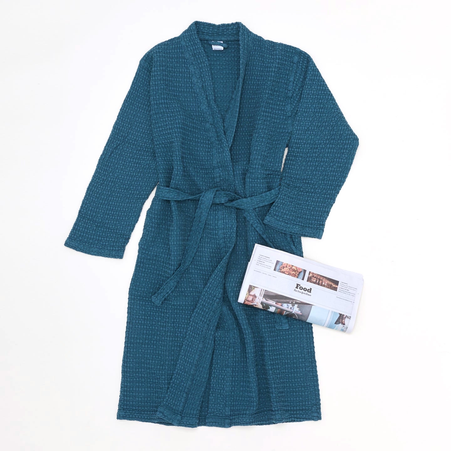 Waffle Bathrobe - Peacock