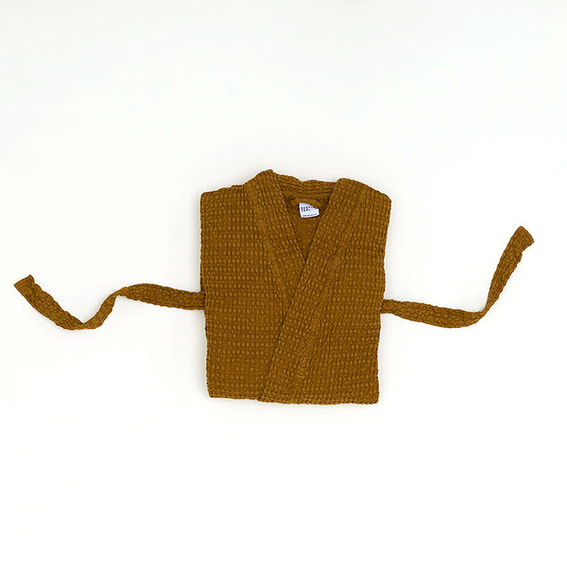 Waffle Bathrobe - Mossy Bronze