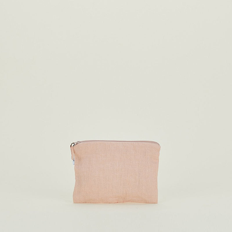 Simple Linen Pouch - Blush