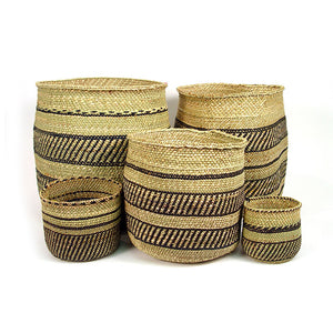 Iringa Basket - Stripe Black