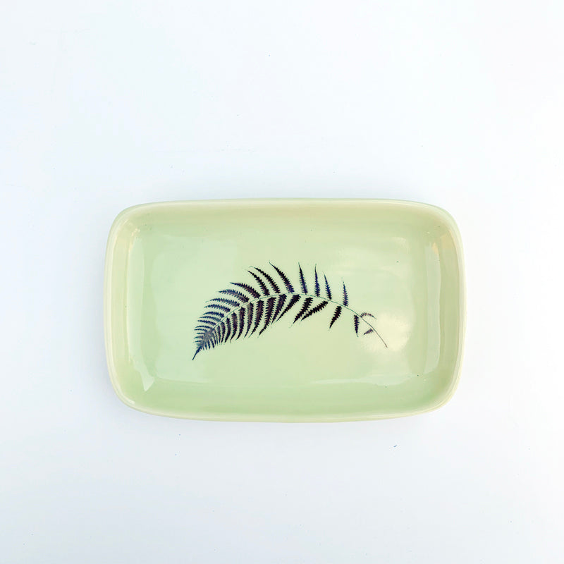 Fern Soap Dish - Avocado Green