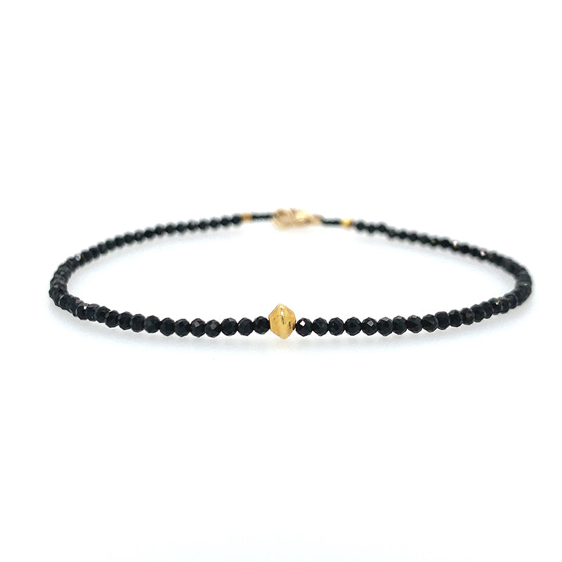 Spinel Bracelet w/ Small 18k Bead