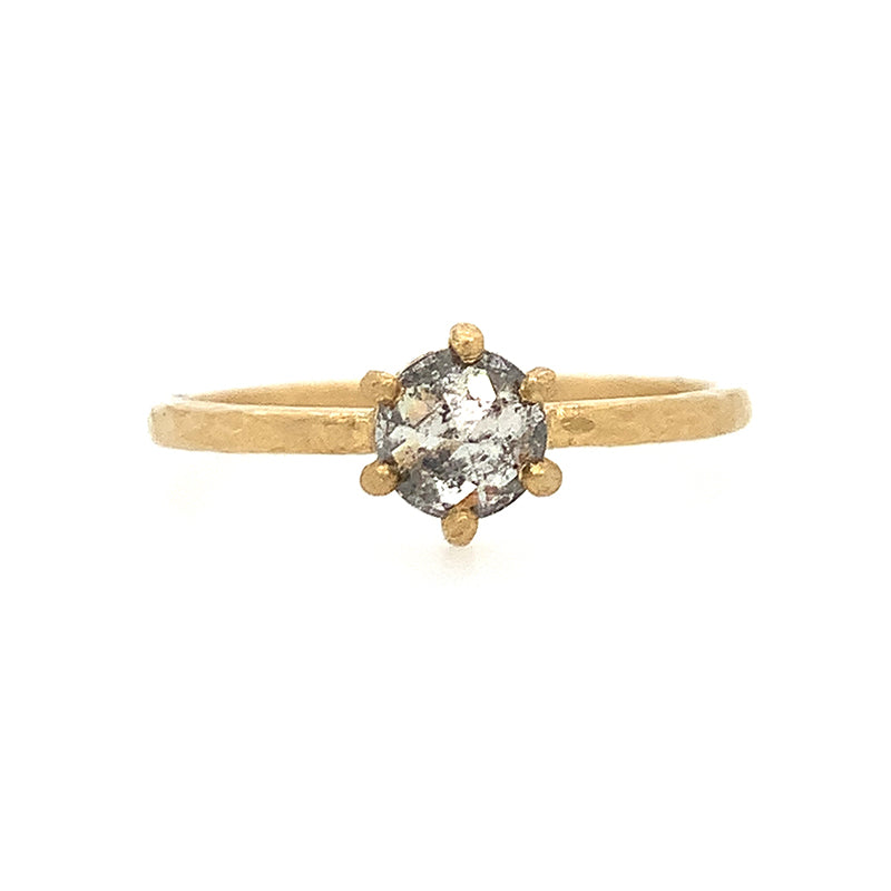 18K Thundercloud Diamond Ring