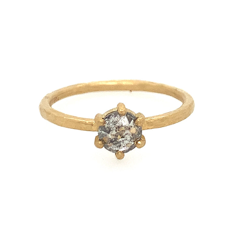18K Thundercloud Diamond Ring