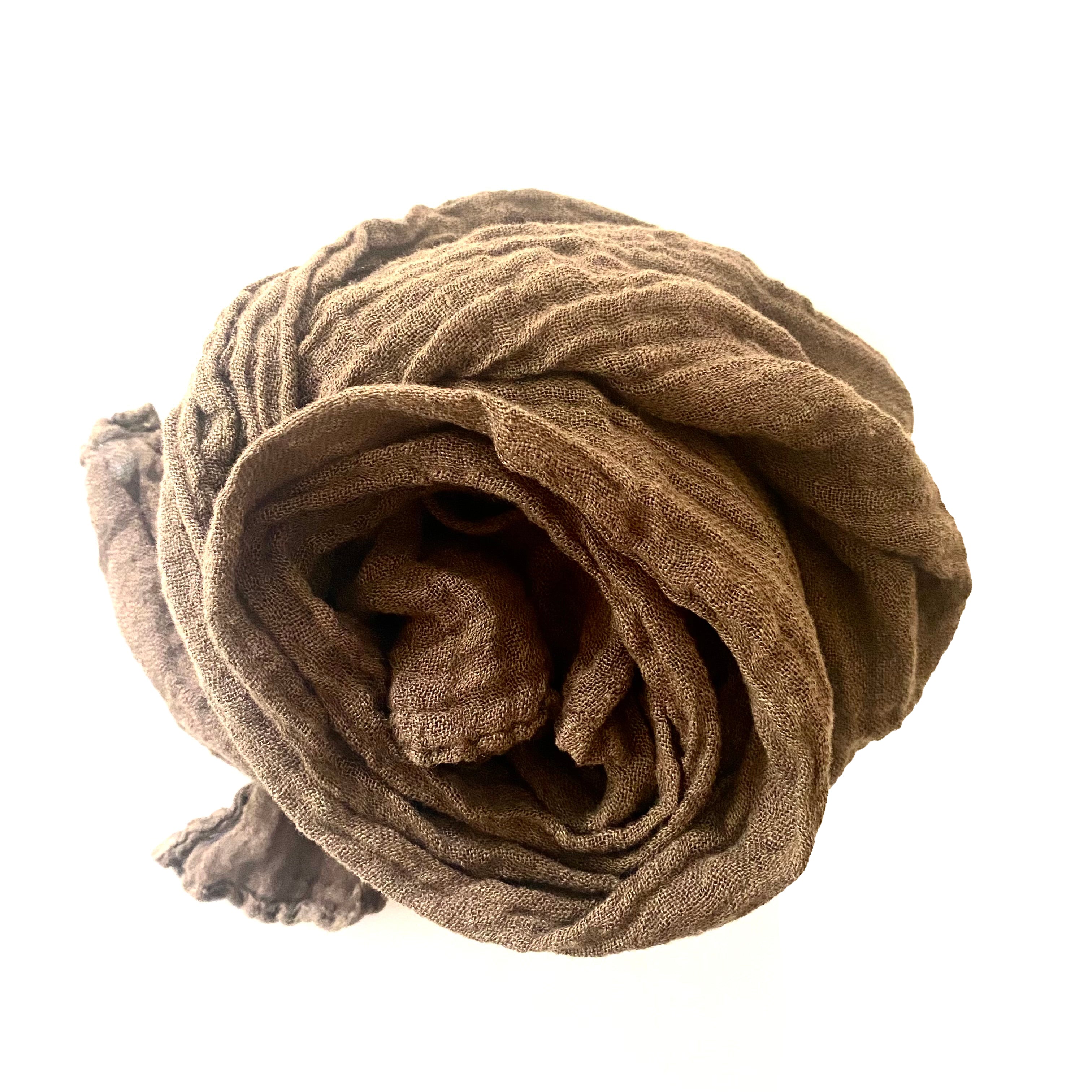 Linen Scarf - Mocha
