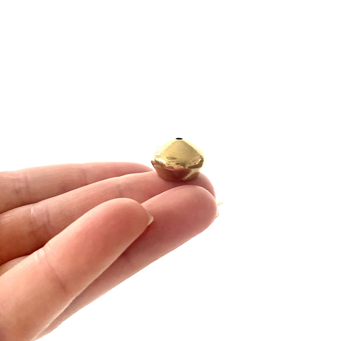 Tiny Brass Incense Holder - Short Dome