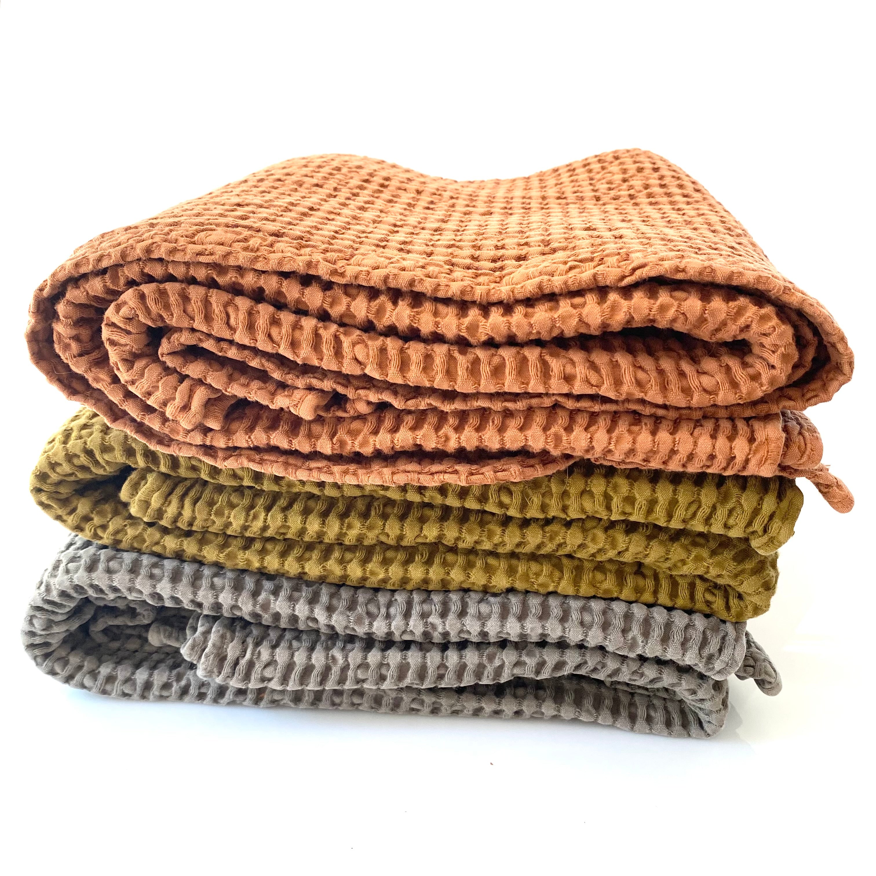 Waffle Cotton Bath Towel