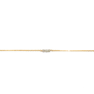 18K Slinky Grey Diamond Bar Bracelet
