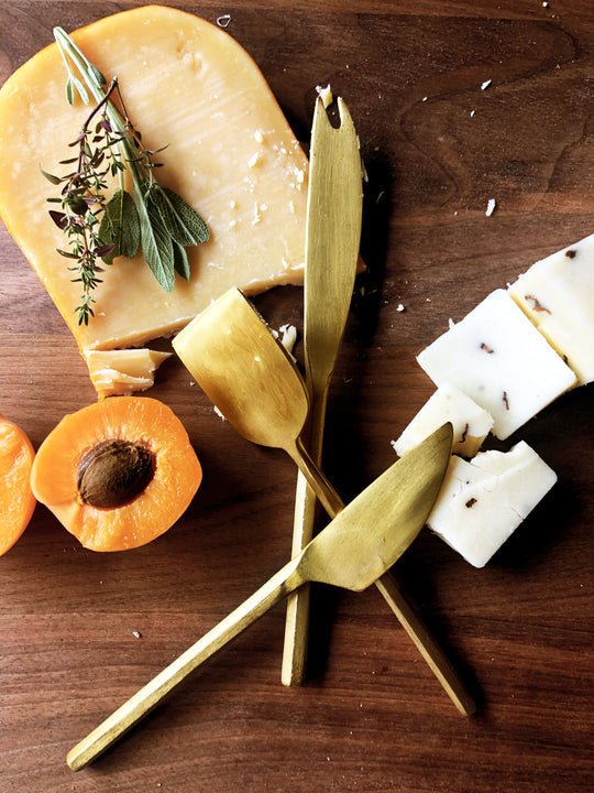 Brass Cheese Knives