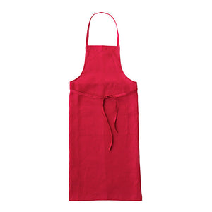 Linen Daily Apron (Poppy Red)