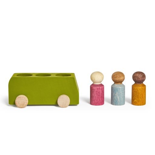 Wooden Bus - Lime