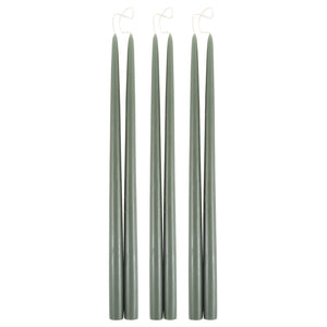 12" Taper Candles - Moss