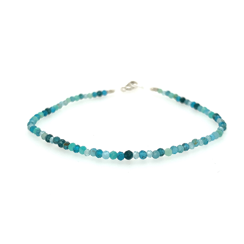 Blue Multi-Stone Beaded Bracelet