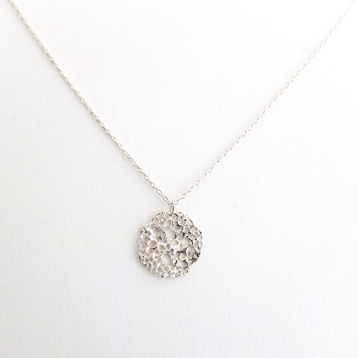 SS Sea Foam Necklace w/Diamond - KESTREL