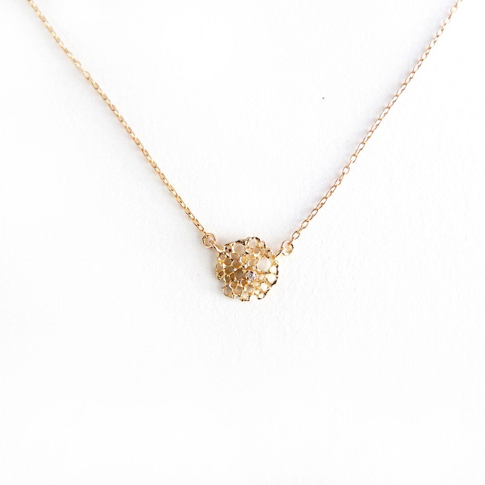 14K Sea Foam Necklace w/ Diamond - KESTREL