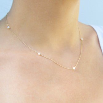 Orbiting Pearl Necklace
