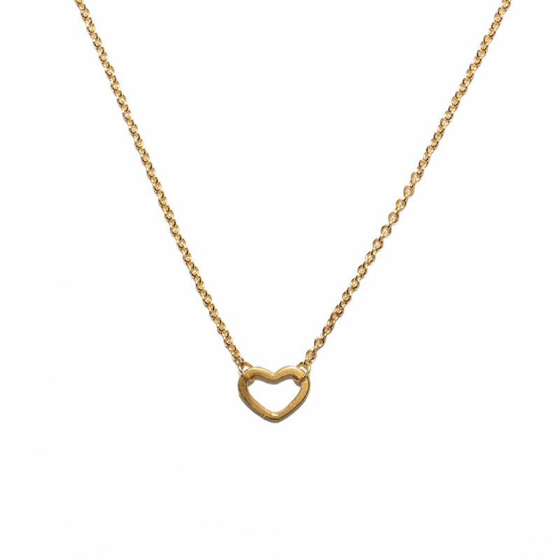 14k Wee Heart Necklace 16"