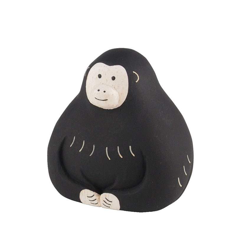 Tiny Wooden Orangutan Monkey