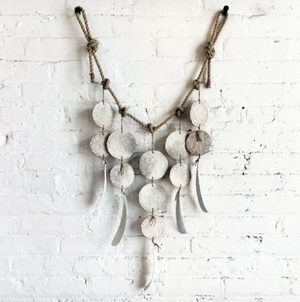 5 Strand Disk Wall Hanging On Rope