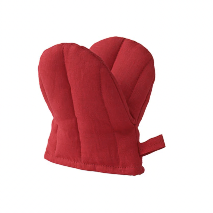 Fog Linen Oven Mitt (Red)