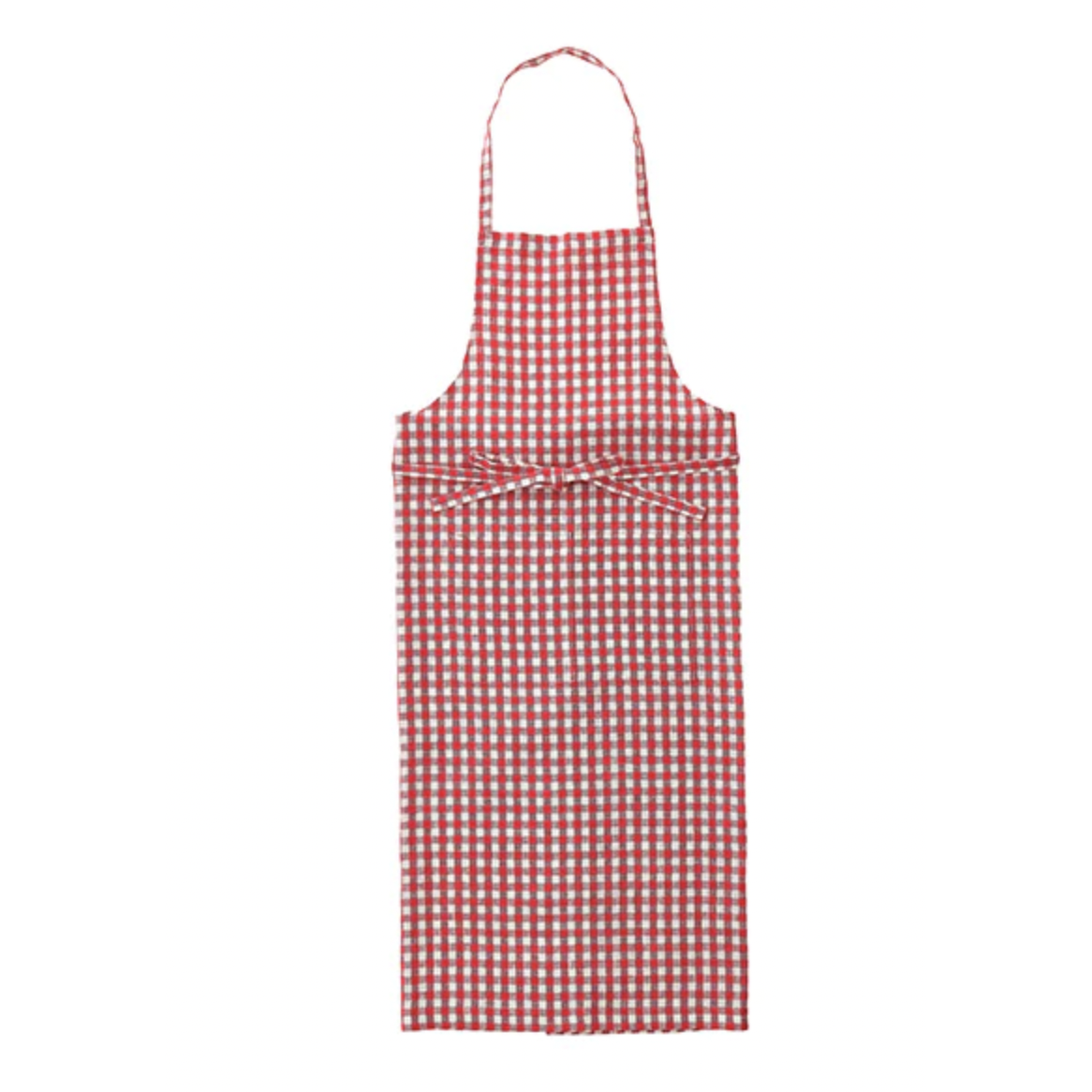 Linen Full Apron Red Check KESTREL linen-full-apron-red-check-kestrel