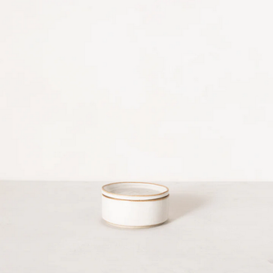 Minimal Ceramic Salt Cellar - White Stoneware