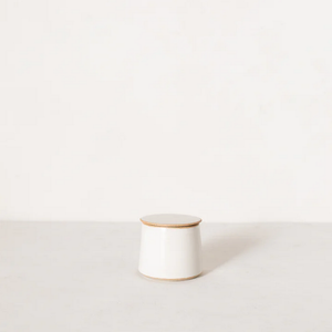 Minimal Ceramic Butter Keeper - White Stoneware