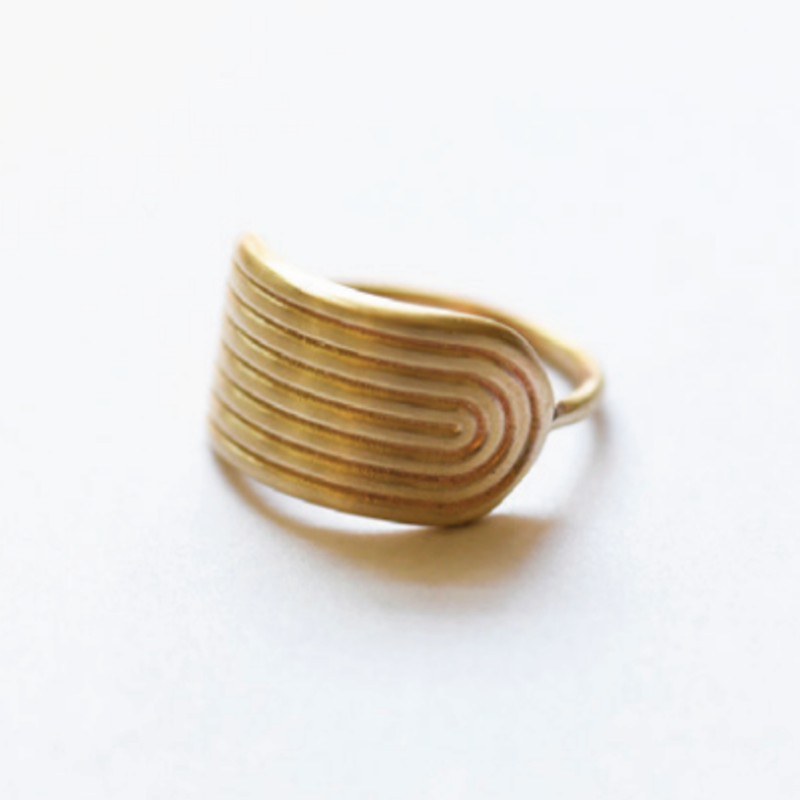 East West Rainbow Deco Ring