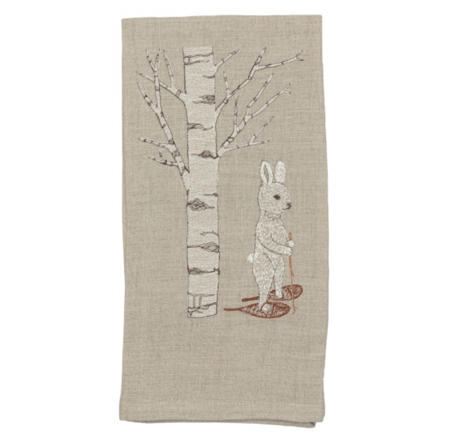 Snowshoe Hare Tea Towel - KESTREL