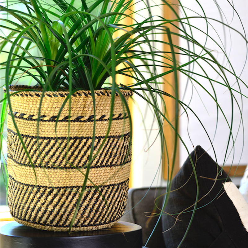 Iringa Basket - Stripe Black
