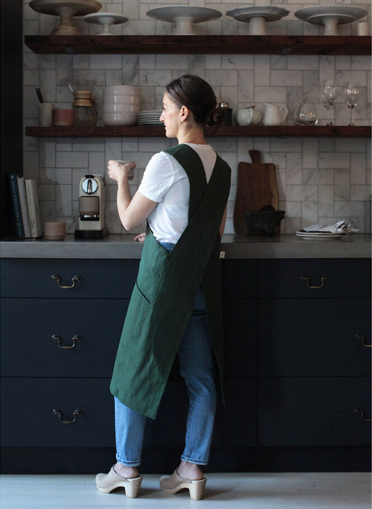 Canvas Work Apron - Fern Green - KESTREL