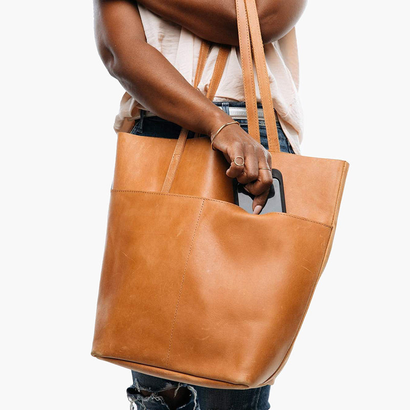 Selam Magazine Tote Bag - Cognac