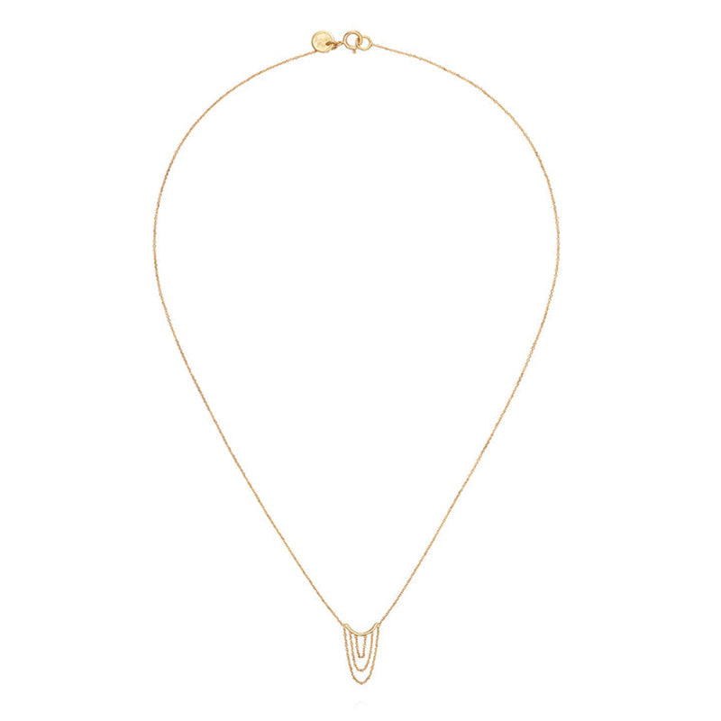 SALE - 18k Nouveau Now Drape Necklace