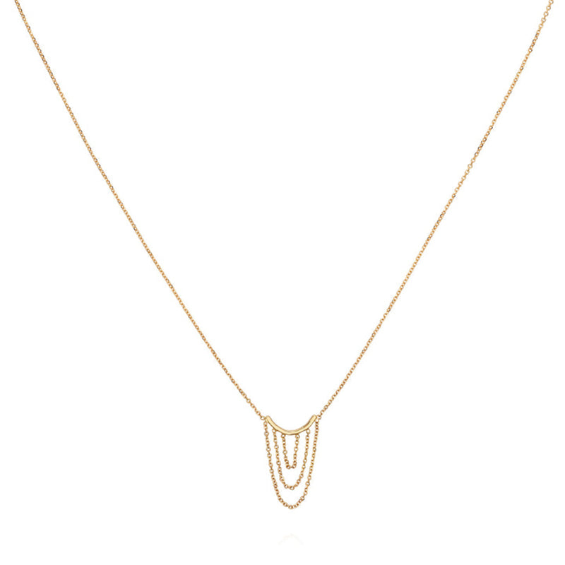 SALE - 18k Nouveau Now Drape Necklace