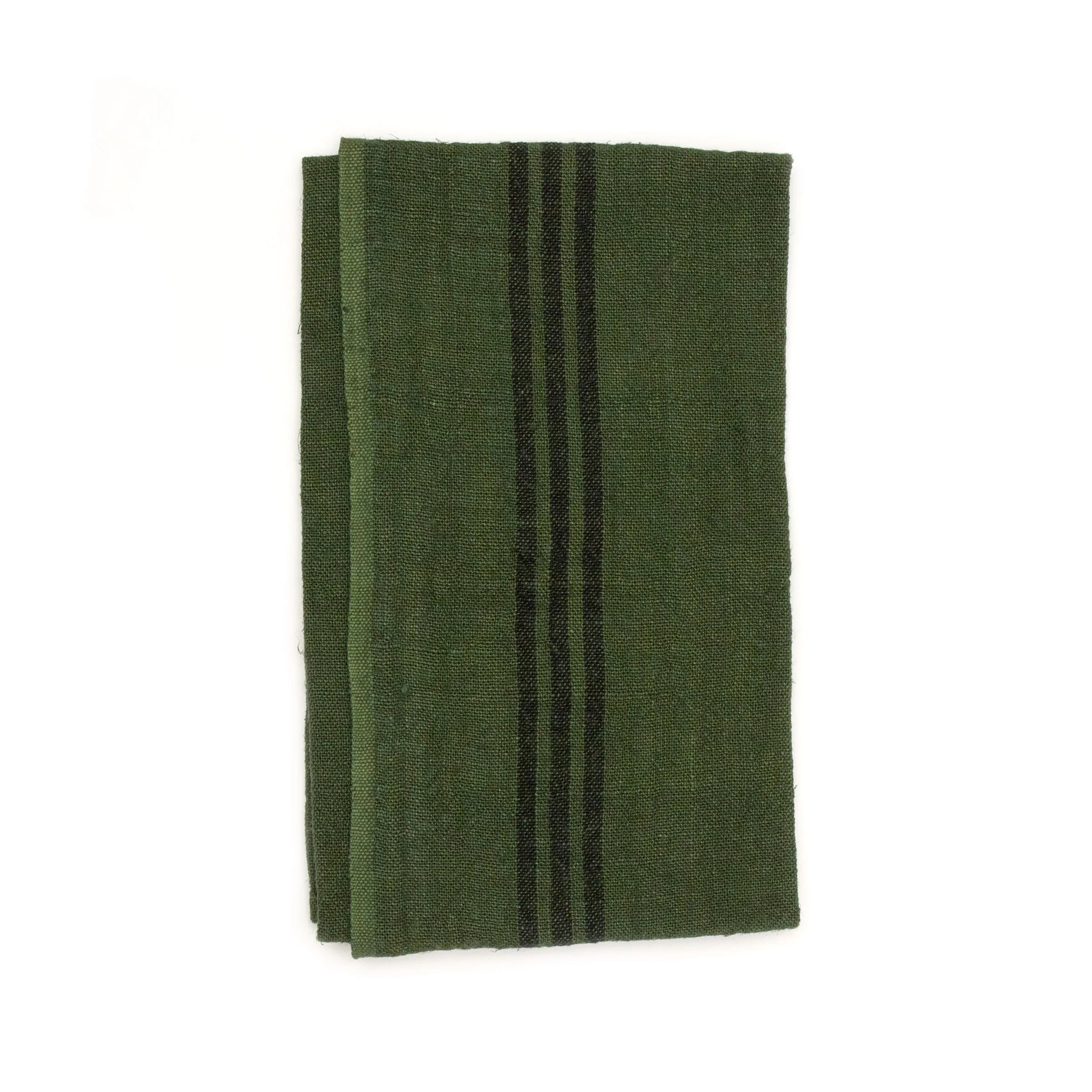Linen Country Stripe Tea Towel