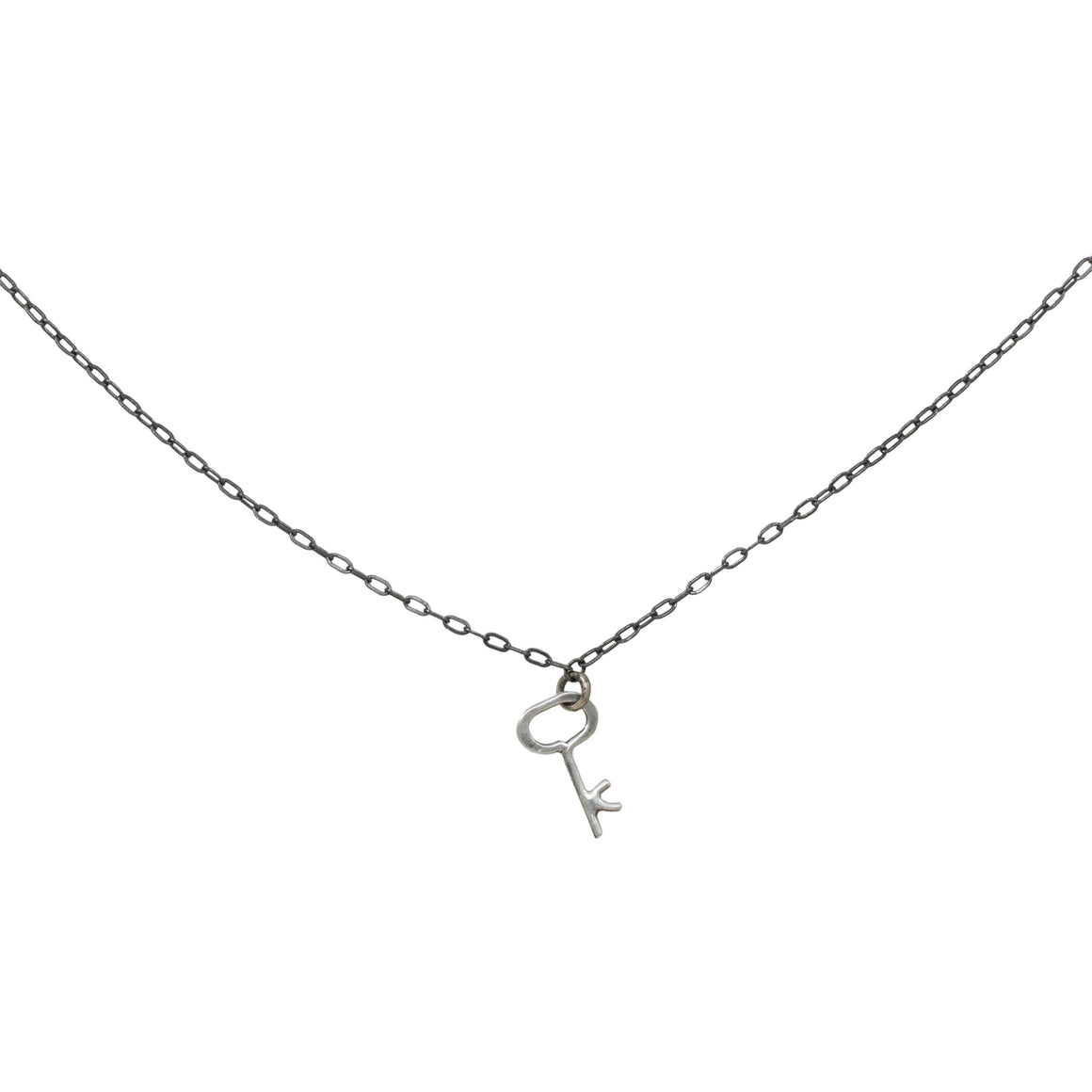 Tiny Sterling Key Necklace