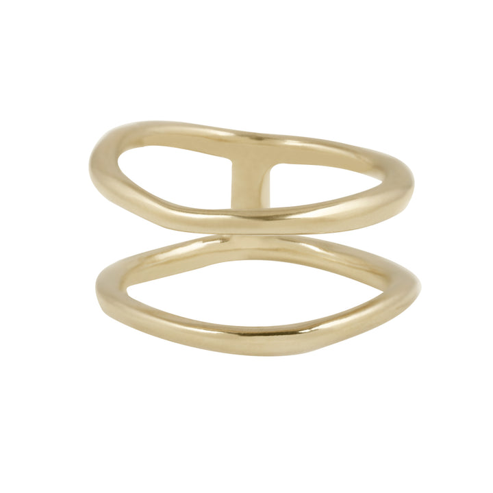 Brass Twins Ring
