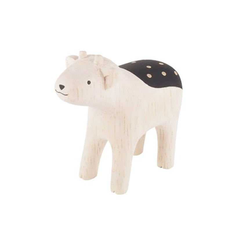 Tiny Wooden Fawn Deer