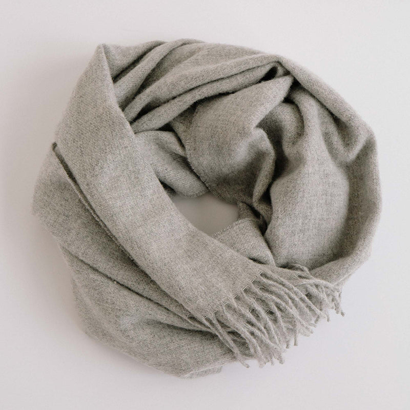 Merino Wool Wrap - Grey